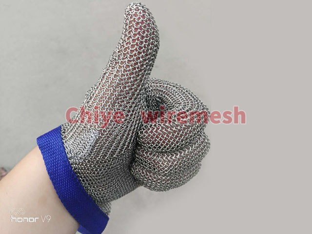 Stainless steel wire cut-proof gloves