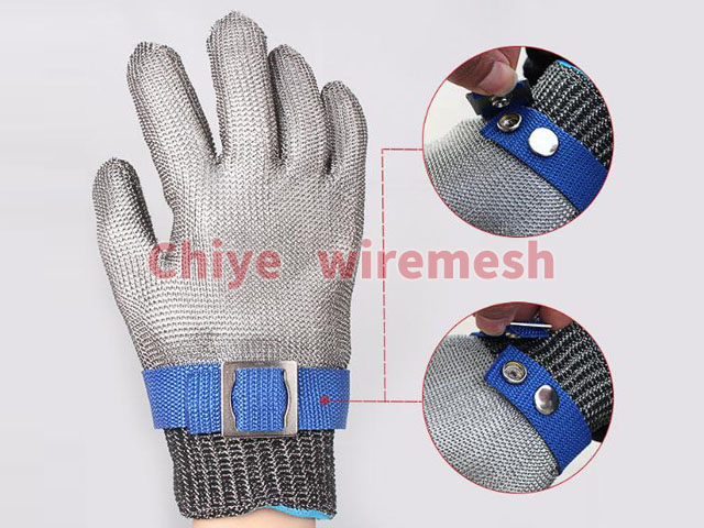 Stainless steel wire cut-proof gloves