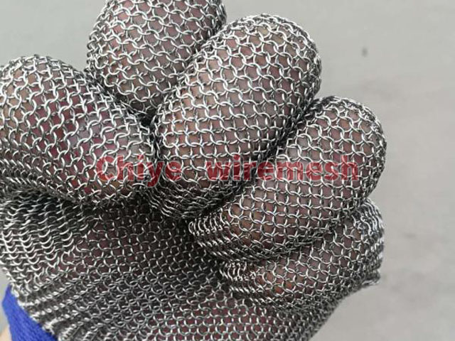 Stainless steel wire cut-proof gloves